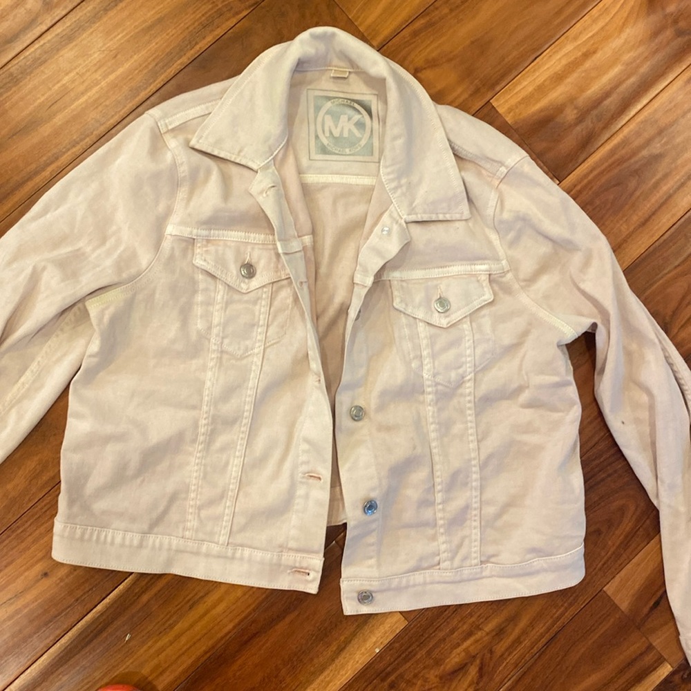 Michael Kors pale pink jean jacket